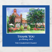 Der Garten des Manor House York Schaumweinetikett (Einzelnes Label)