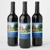 Der Garten des Manor House York Weinetikett (Flaschen)