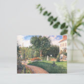 Der Garten des Mathurins Camille Pissarro Postkarte (Stehend Vorderseite)