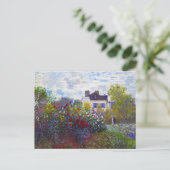 Der Garten des Monet in Argenteuil Claude Monet Postkarte (Stehend Vorderseite)