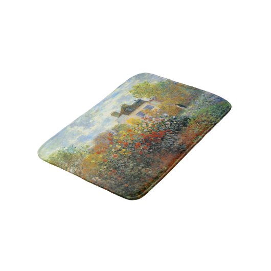 Der Garten des Monet von Argenteuil Badematte (Schrägansicht)