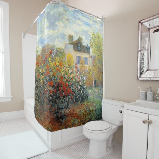 Der Garten des Monet von Argenteuil Duschvorhang (Beispiel)