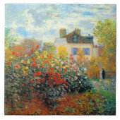 Der Garten des Monet von Argenteuil Fliese (Vorderseite)