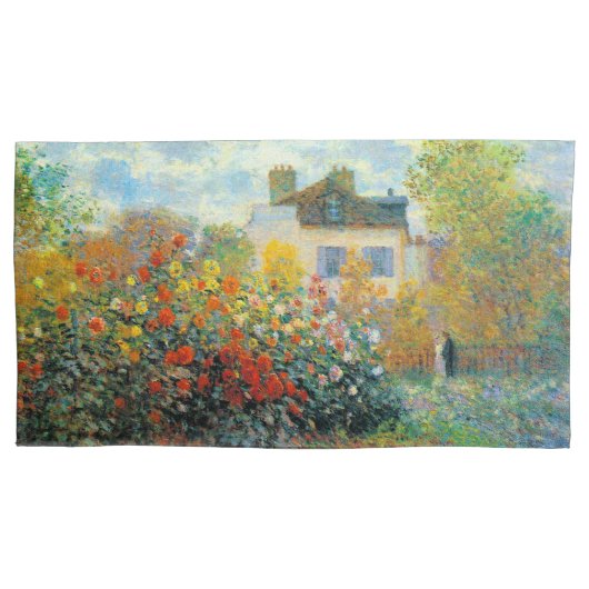 Der Garten des Monet von Argenteuil Kissenbezug (Vorderseite)
