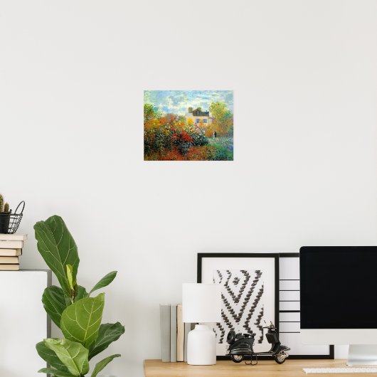 Der Garten des Monet von Argenteuil Poster (Heimbüro)