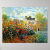 Der Garten des Monet von Argenteuil Poster (Vorne)