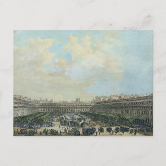 Der Garten des Palais Royal, 1791 Postkarte (Vorderseite)