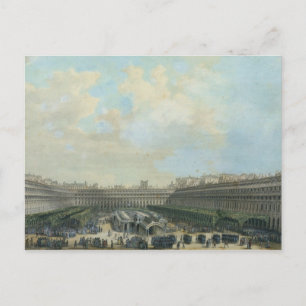 Der Garten des Palais Royal, 1791 Postkarte