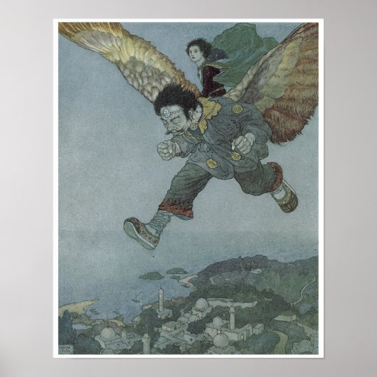 Der Garten des Paradieses, Edmund Dulac Poster (Vorne)