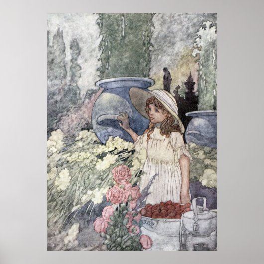 Der Garten des reichen Mannes von Charles Robinson Poster (Vorne)