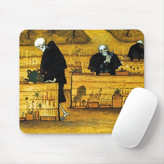 Der Garten des Todes durch Hugo Simberg 1896 Mousepad (Mit Mouse)