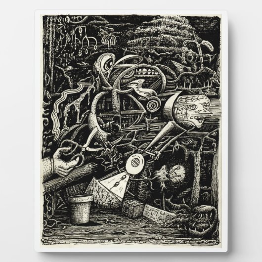 Der Garten des Wahnsinns von Brian Benson Fotoplatte (Vorderseite)