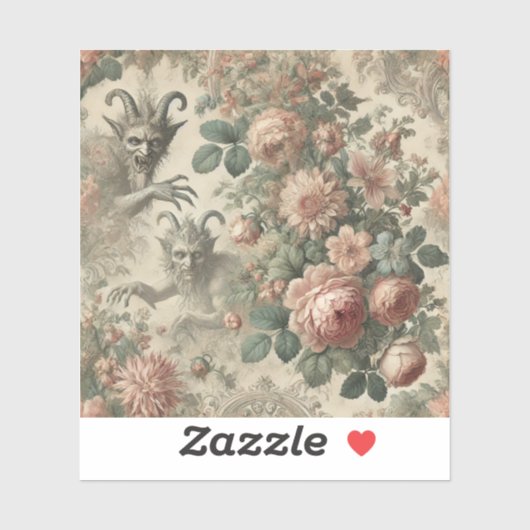 Der Garten des Ziegenmanns – Gothic Folklore Desig Aufkleber (Blatt)
