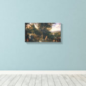 Der Garten Eden mit dem Fall des Menschen Leinwanddruck (Insitu (Holzboden))