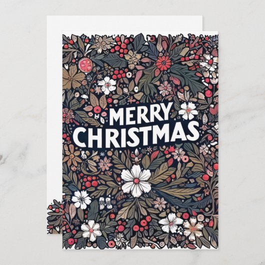 der Garten Feiertagskarte (Vorne/Hinten)