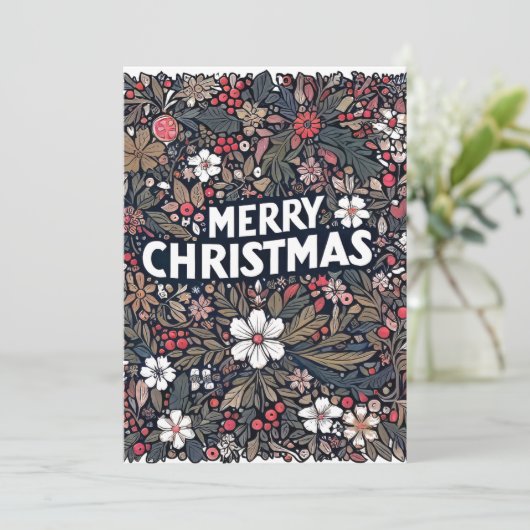 der Garten Feiertagskarte (Stehend Vorderseite)