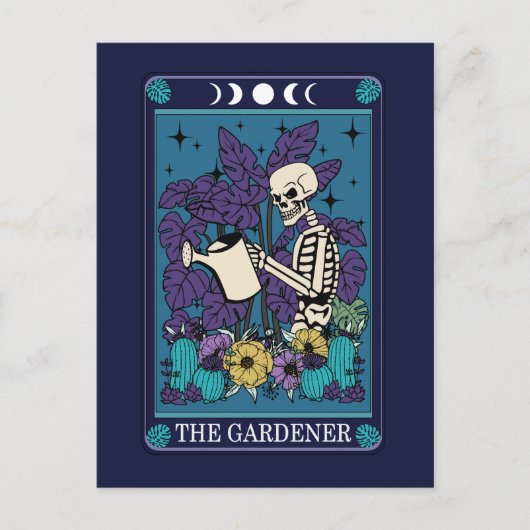Der Garten Funny Tarot Garden Postkarte (Vorderseite)