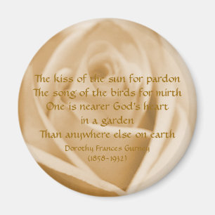 Der Garten-Gedicht des Gottes - Magnet