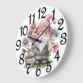 Der Garten-Gnome Große Wanduhr (Winkel)