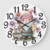 Der Garten-Gnome Große Wanduhr (Vorderseite)