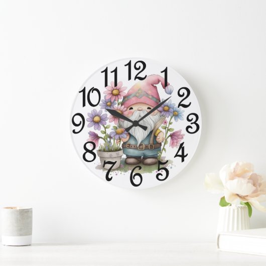 Der Garten-Gnome Große Wanduhr (Zuhause)