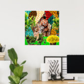 Der Garten im Inneren: Afrozentrische Silhouette Poster (Heimbüro)