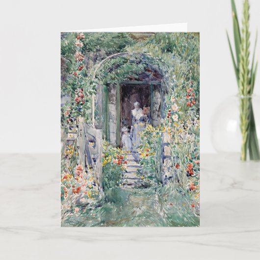 Der Garten in seiner Herrlichkeit | Childe Hassam Karte (Vorderseite)