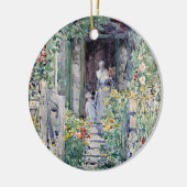 Der Garten in seiner Herrlichkeit | Childe Hassam Keramik Ornament (Links)