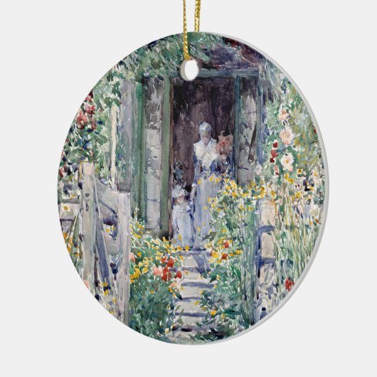 Der Garten in seiner Herrlichkeit | Childe Hassam Keramik Ornament (Links)