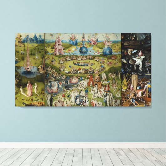 Der Garten Irdischer Freuden Hieronymus Bosch Leinwanddruck (Insitu (Holzboden))