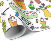 Der Garten (Le Jardin) Geschenkpapier (Rolleneckpunkt)