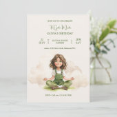 Der Garten Maiden Geburtstag Einladung (Stehend Vorderseite)