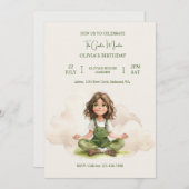 Der Garten Maiden Geburtstag Einladung (Vorne/Hinten)