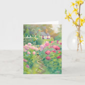 Der Garten mit Aquarellblumen ist individuell anpa Karte (Gelbe Blume)