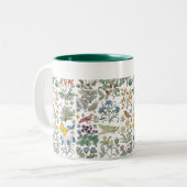 Der Garten-Muster-Kaffee-Tasse Voysey Apothekers Zweifarbige Tasse (Vorderseite Links)