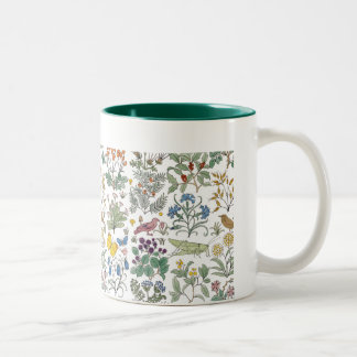Der Garten-Muster-Kaffee-Tasse Voysey Apothekers Zweifarbige Tasse