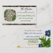Der Garten New Age Folk SHOP KLEINE UNTERNEHMEN Visitenkarte (Vorne/Hinten)