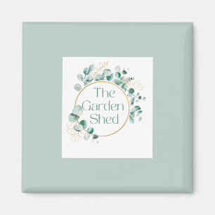 Der Garten Schuppen Kaffee, Botanische Grünpflanze Magnet