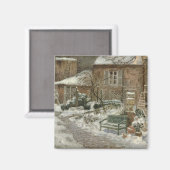 Der Garten unter Schnee, 1909 Magnet (Vorderseite/Rückseite)