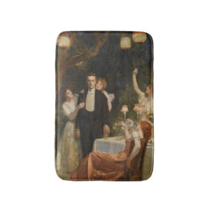 Der Garten von Armida (von John Collier) Badematte