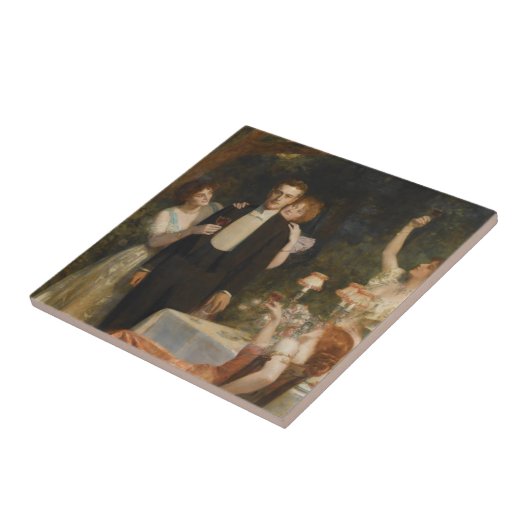 Der Garten von Armida (von John Collier) Fliese (Seite)