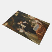 Der Garten von Armida (von John Collier) Fußmatte (Schrägansicht)
