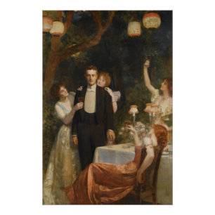 Der Garten von Armida (von John Collier) Poster