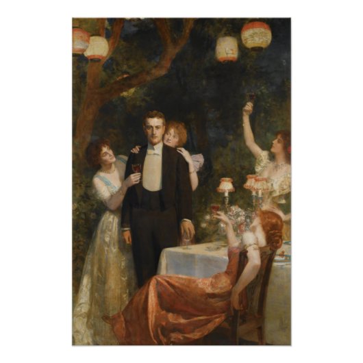Der Garten von Armida (von John Collier) Poster (Vorderseite)