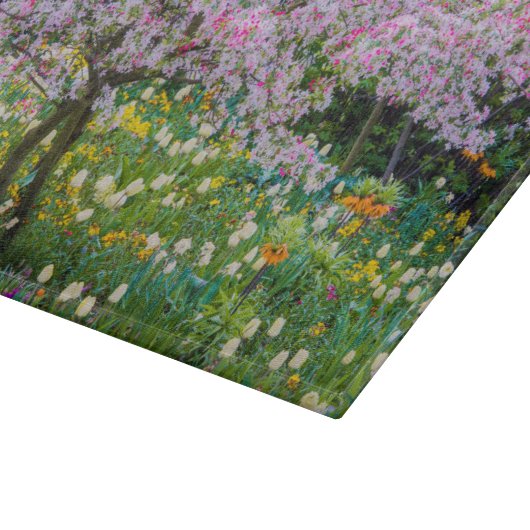 Der Garten von Claude Monet Schneidebrett (Ecke)