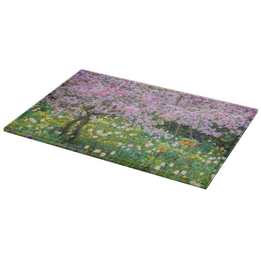 Der Garten von Claude Monet Schneidebrett (Ecke)