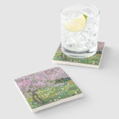 Der Garten von Claude Monet Steinuntersetzer (Seitenansicht)