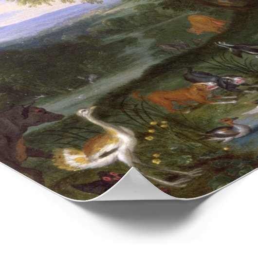 Der Garten von Eden, 1659 Poster (Ecke)