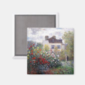 Der Garten von Giverne von Claude Monet Frische Pa Magnet (Vorderseite/Rückseite)
