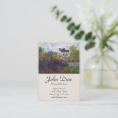 Der Garten von Monet in Argenteuil Claude Monet Visitenkarte (Stehend Vorderseite)